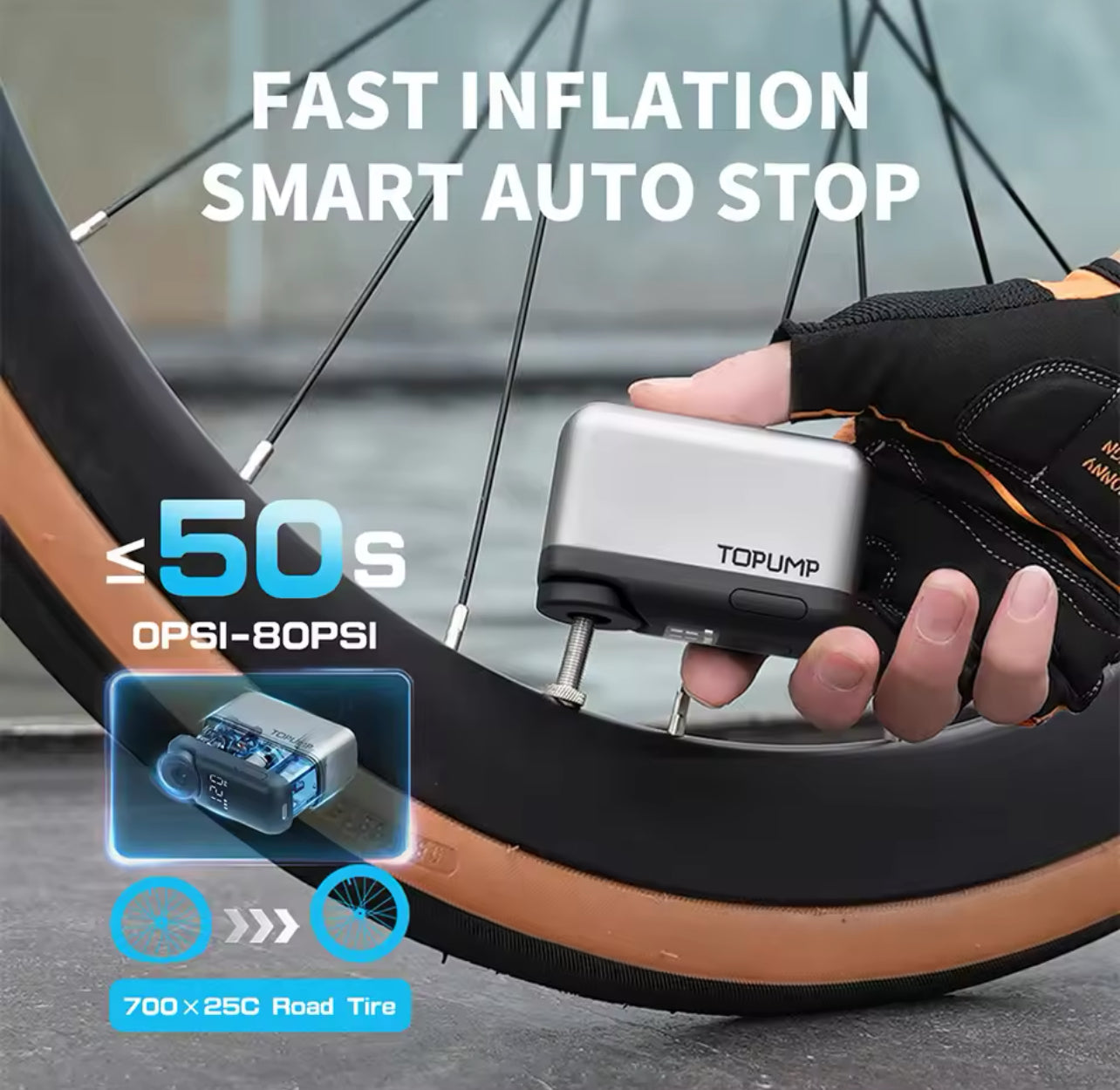 TOPUMP PRO Wireless Air Pump - MiCycle 