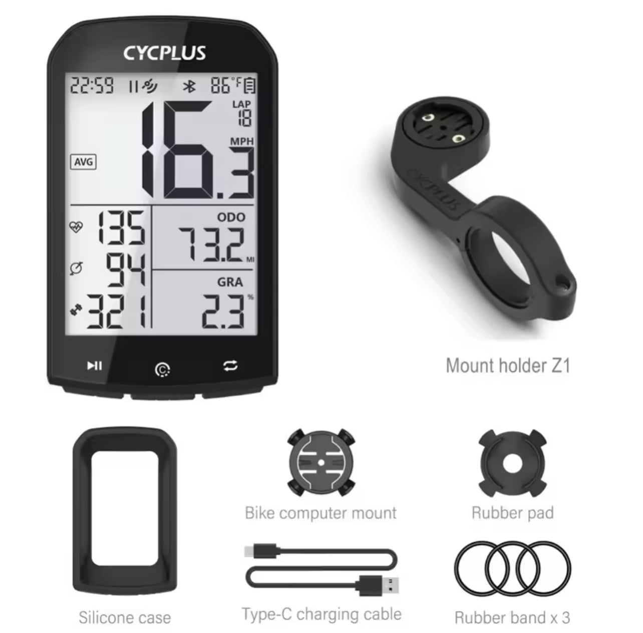 CYCPLUS PRO (M1) Bicycle Computer - MiCycle 